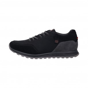Мъжки ежедневни обувки с връзки Bugatti® Cirino черни/сиви