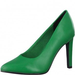 Дамски елегантни обувки на висок ток Marco Tozz зелени
