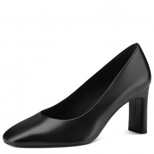 Дамски елегантни обувки на висок ток Tamaris  естествена кожа черни