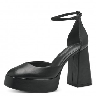 Дамски елегантни обувки  на ток Tamaris Touch It черни