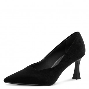Дамски елегантни обувки  на среден  ток Tamaris  черни