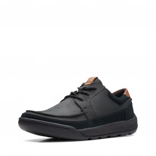 Мъжки обувки Clarks Ashcombe Craft естествен набук черни