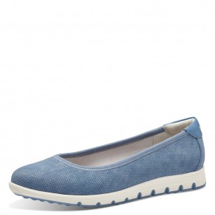 Дамски равни обувки S.Oliver Soft Foam сини