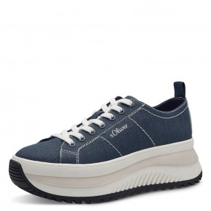 Дамски обувки на платформа S.Oliver Soft Foam VEGAN сини
