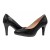 Елегантни дамски обувки на висок ток Caprice черен структур