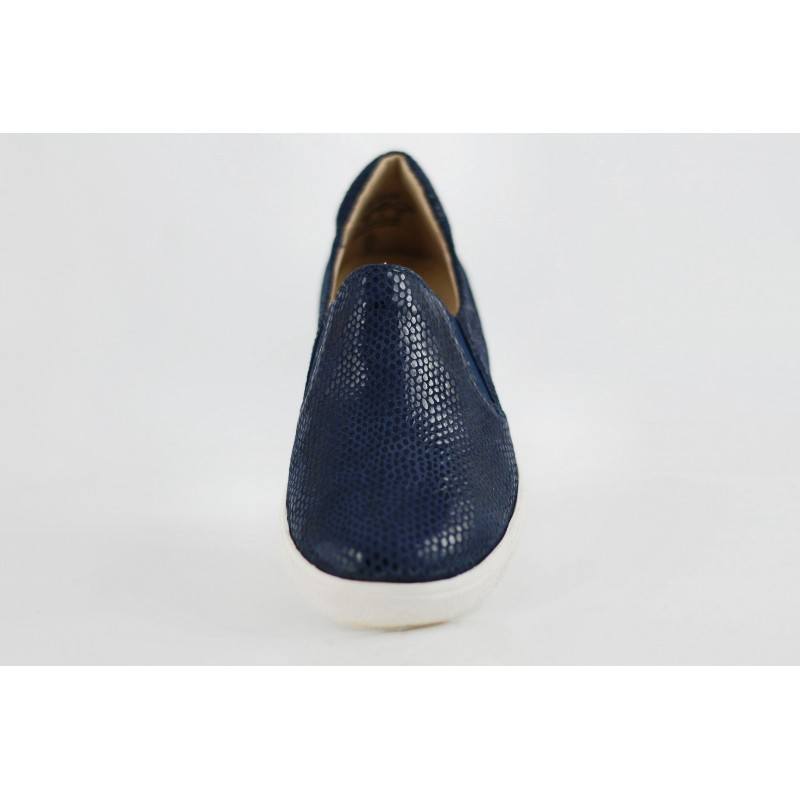 Дамски спортни обувки естествена кожа Caprice сини