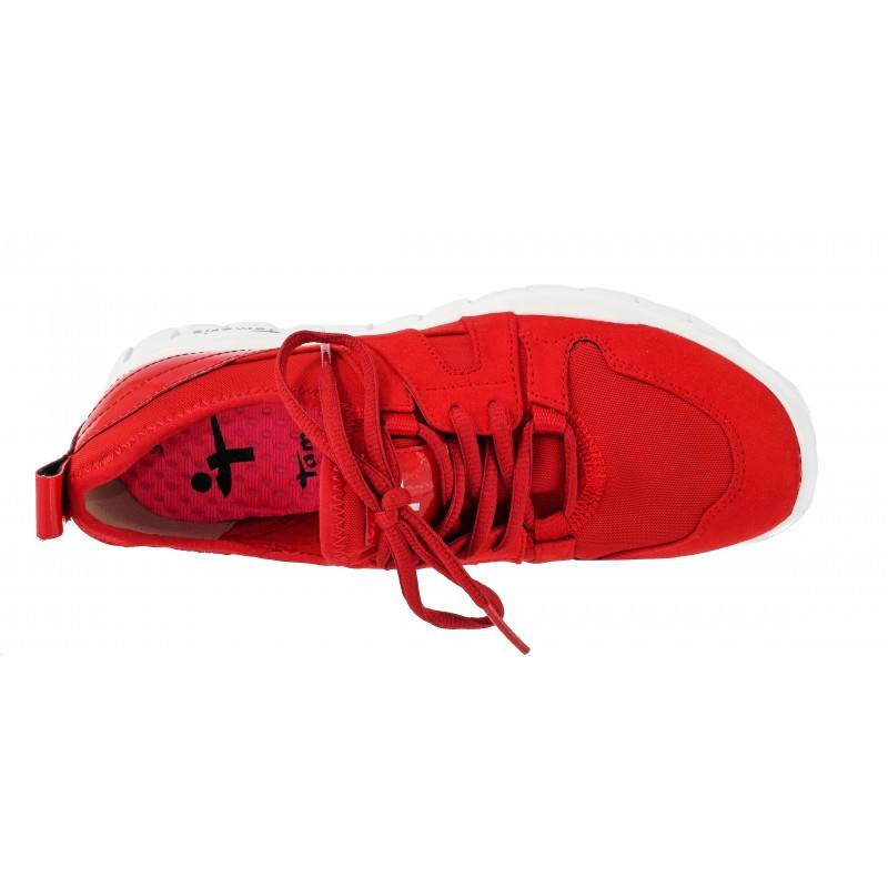 Дамски спортни обувки с връзки Tamaris червени сангриа YOGA-IT