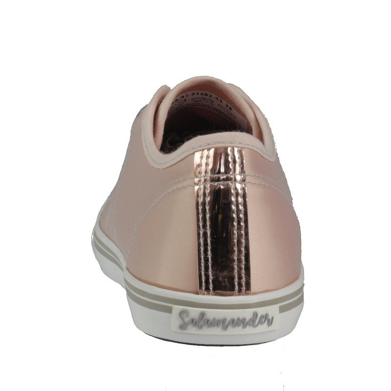 Дамски спортни обувки с връзки Salamander розов сатен