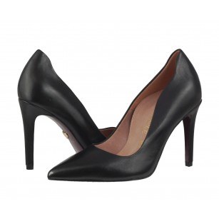 Дамски елегантни обувки на висок ток Tamaris HEART & SOLE естествена кожа черни