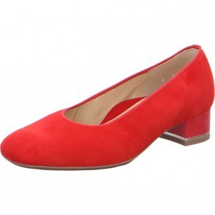 Дамски обувки Ara естествена кожа High Soft ширина H червени