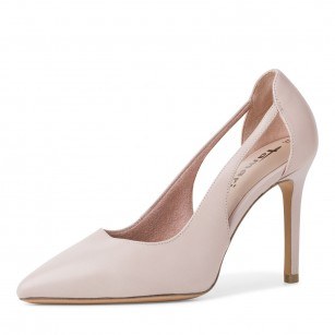 Дамски елегантни обувки Tamaris Touch it  естествена кожа розови