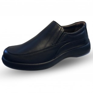 Мъжки обувки без връзки Soho Mayfair естествена кожа черни 