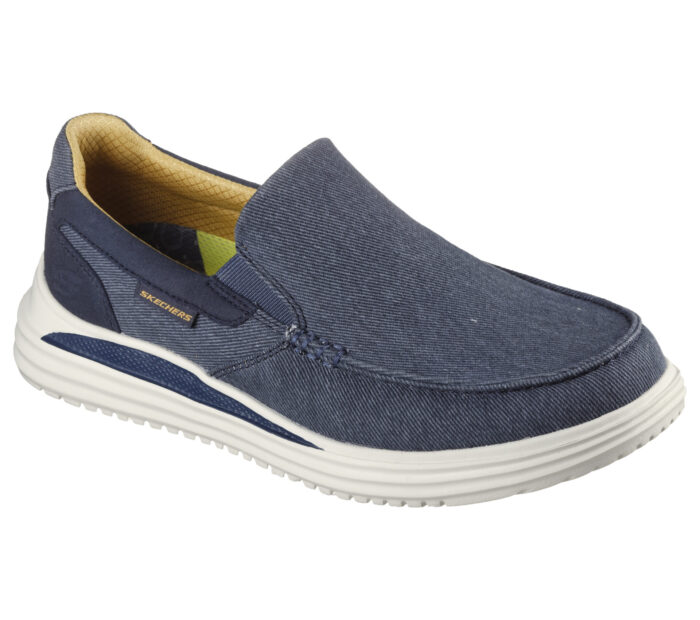 Мъжки ежедневни обувки  Skechers PROVEN  мемори пяна сини
