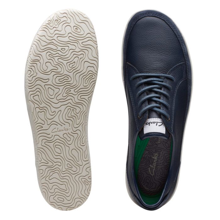 Мъжки обувки Clarks Hodson Lac естествен кожа сини