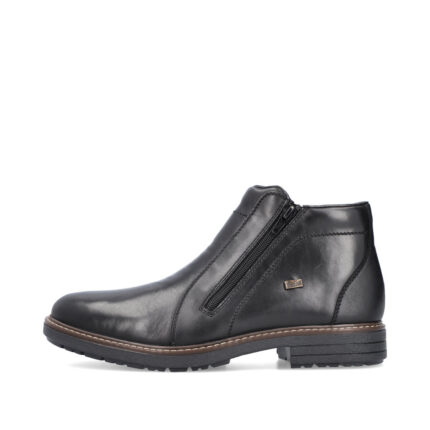 Мъжки боти Rieker TEX естествена кожа черни 33160-00