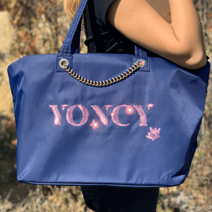 Дамска голяма чанта Yoncy® синя
