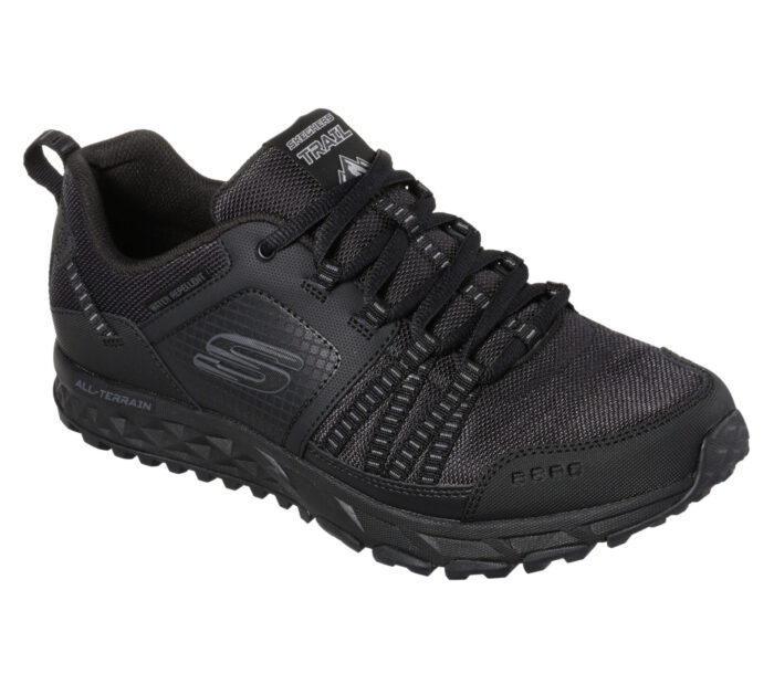 Мъжки спортни обувки Skechers Water Repellent черни мемори пяна естествена кожа