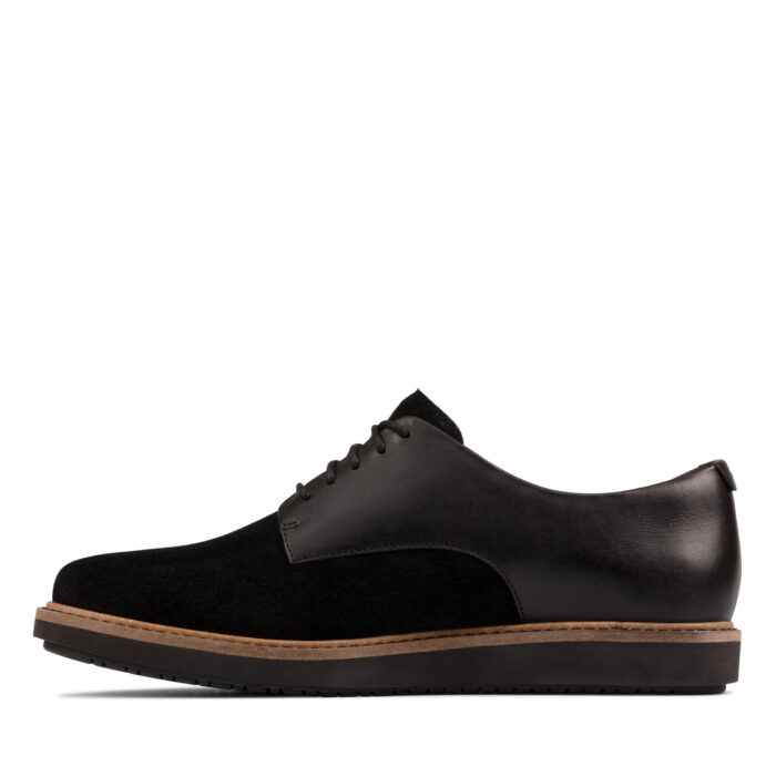 Дамски обувки Clarks Glick Darby естествена кожа черни