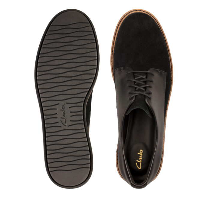 Дамски обувки Clarks Glick Darby естествена кожа черни
