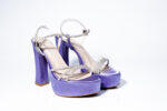 Дамски сандали на висок ток Yoncy лилави