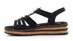 Дамски сандали RIEKER 62949-45 черни ширина Е 1/2