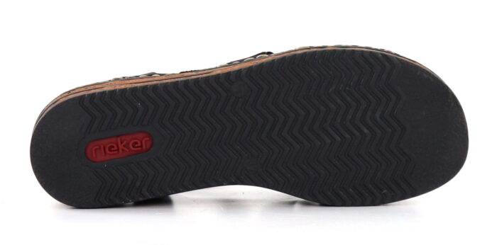 Дамски сандали RIEKER 62949-45 черни ширина Е 1/2