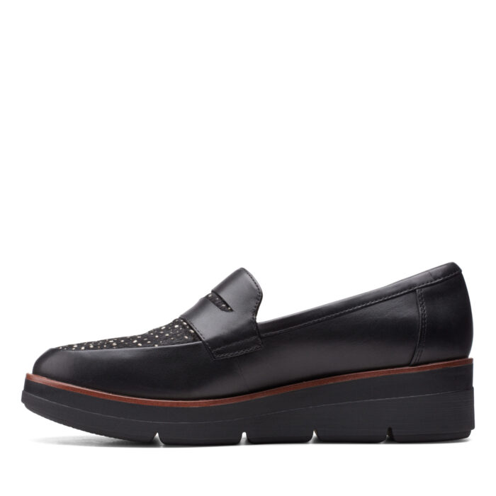 Дамски обувки Clarks Shaylin Step естествена кожа черни