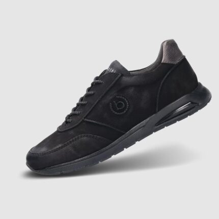 Мъжки спортни обувки с връзки Bugatti Polaris черни Soft Fit Easy Change