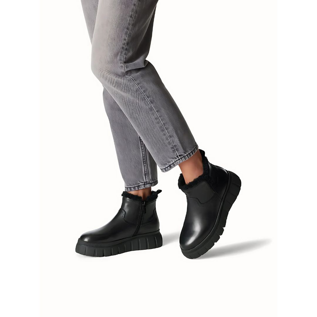 1-74 Дамски боти Tamaris COMFORT- Duo TEX-Wide Fit- черни - Image 1