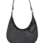 Дамска елегантна чанта YONCY- черна с камъни