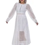 Дамска рокля YONCY- бяла