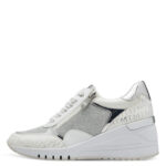 Дамски обувки на платформа Marco Tozzi FEEL ME бели/сребристи - Image 2