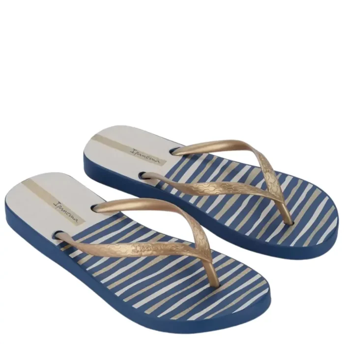 Дамски чехли Ipanema-83582-Blue/Beige/Gold - Image 1