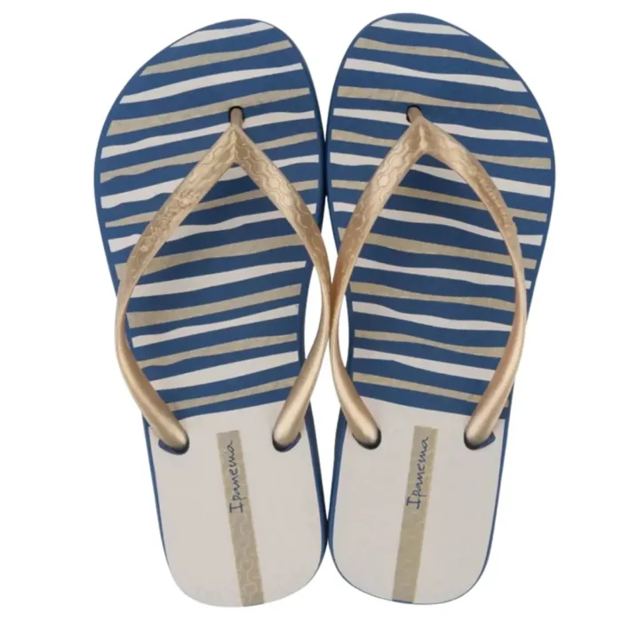 Дамски чехли Ipanema-83582-Blue/Beige/Gold - Image 2