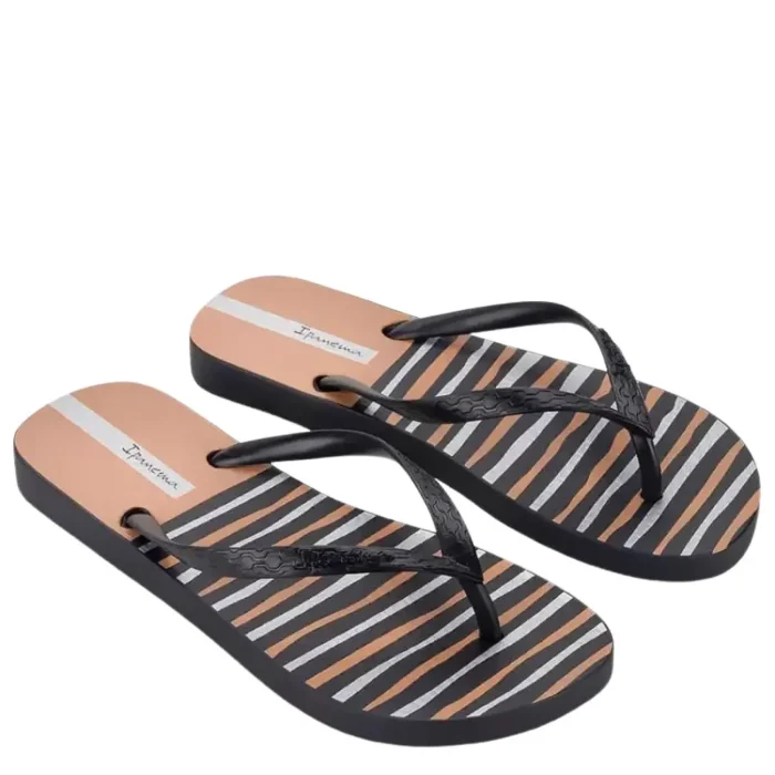Дамски чехли Ipanema-83582-Black/Brown - Image 1