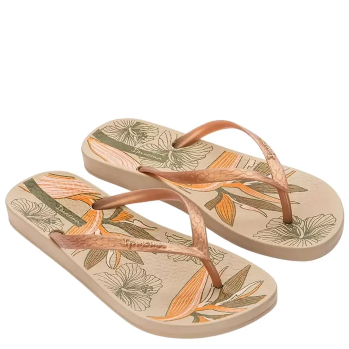 Дамски чехли Ipanema-83611-Beige/Gold/Green - Image 1