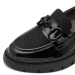 Дамски кожени обувки Tamaris Comfort Wide Fit черни - Image 3