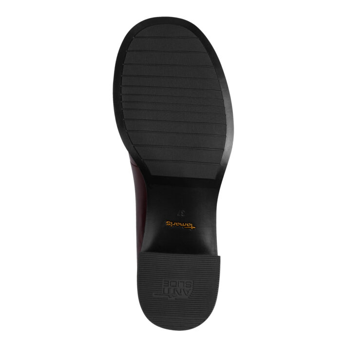 Дамски кожени обувки на ток Tamaris Touch it бордо - Image 7