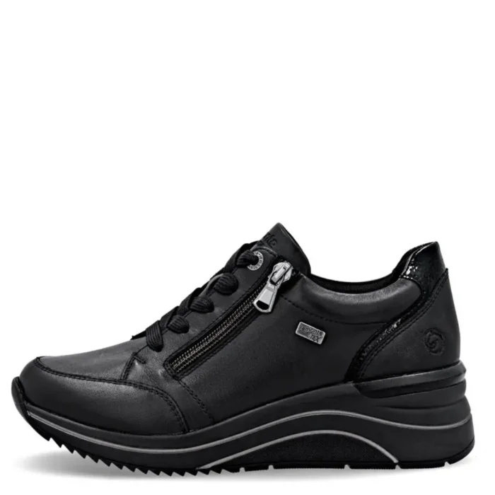 Дамски спортни обувки на платформа/сникърси Remonte Tex D0T03-00 черни - Image 4