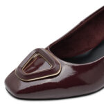 Дамски елегантни обувки на ток Marco Tozzi бордо - Image 4