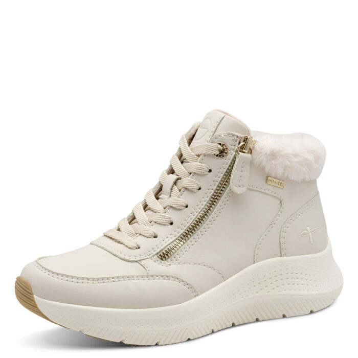 Дамски бежови боти Tamaris Comfort Widefit - Image 2