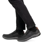 Мъжки ежедневни обувки без връзки Rieker 03651-00 Tex мембрана черни