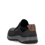 Мъжки ежедневни обувки без връзки Rieker 03651-00 Tex мембрана черни - Image 5