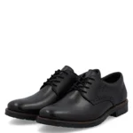 Елегантни мъжки обувки Rieker 14642-00 Antistress черни - Image 4