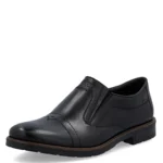 Мъжки официални обувки естествена кожа Rieker 14654-00 черни - Image 3