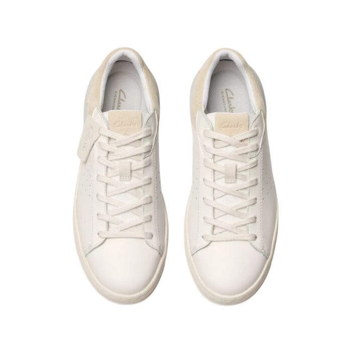Мъжки спортни обувки Clarks Courtlite2 Run бели - Image 3