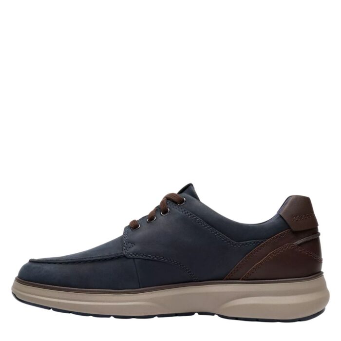 Мъжки ежедневни обувки Clarks Mullan Moc Widefit сини - Image 1