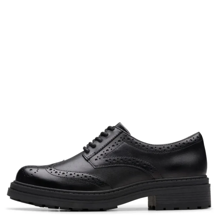 Дамски кожени обувки Clarks Orinoco3 Derby черни - Image 2