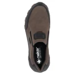 Мъжки ежедневни обувки без връзки Rieker 35550-24 Tex мембрана кафяви - Image 7