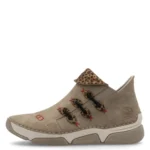 Дамски ниски боти Rieker 45983-64 Antistress бежови/кафяви - Image 3